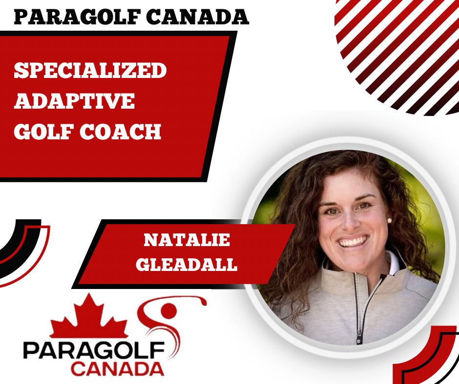 <a href="/paragolfcanada/">Paragolfcanada</a> is very fortunate to announce Natalie Gleadall Golf as a ParaGolf Canada Specialized Adaptive Golf Coach.

<a href="/pgaofcanada/">PGA of Canada</a> <a href="/PGAofOntario/">PGA of Ontario</a> <a href="/TheGolfOntario/">Golf Ontario</a> <a href="/toddkgolf/">Todd Keirstead</a> @nataliegleadall