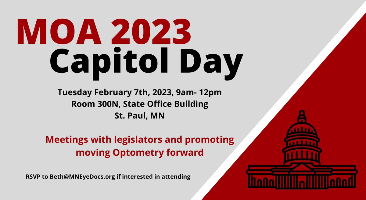 Today we are at the MN State Capitol talking to legislators about Optometry in MN!
