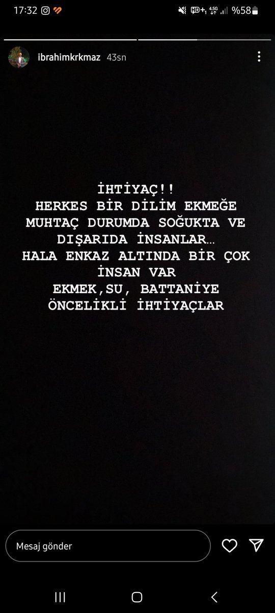 İslahiyede bulunan arkadaşlarımın paylaşımı 🙏🏻 #deprem #islahiyeyardımbekliyor 
<a href="/gantepvaliligi/">Gaziantep Valiliği</a> <a href="/AFADBaskanlik/">AFAD</a> <a href="/OguzhanUgur/">Oğuzhan Uğur</a> <a href="/BabalaTv/">BaBaLa TV</a>