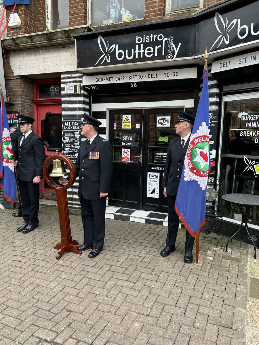 MattWrack's tweet photo. In Belfast today for an important Red Plaque event: for Brian Douglas who was killed in the line of duty at an incident on 7 February 1973.
#WeRemember https://t.co/zg0VbB5KBx