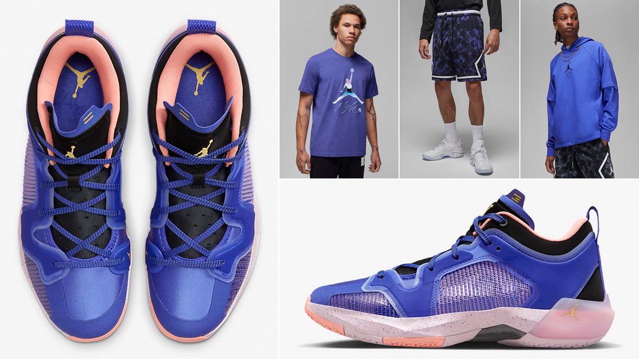 SneakerFits on X: How to Style the Air Jordan 37 Low “Lapis” With Matching  Outfits: https://t.co/r1fQDl2pkZ https://t.co/pU847OZLaz / X