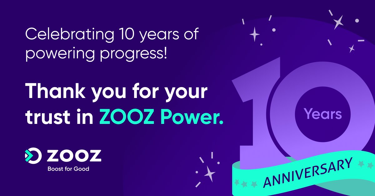 10 years ago, we envisioned a future where sustainable and cost-effective energy solutions would be the norm. Today, we celebrate a decade of pushing the boundaries of technology and innovation at ZOOZ Power.