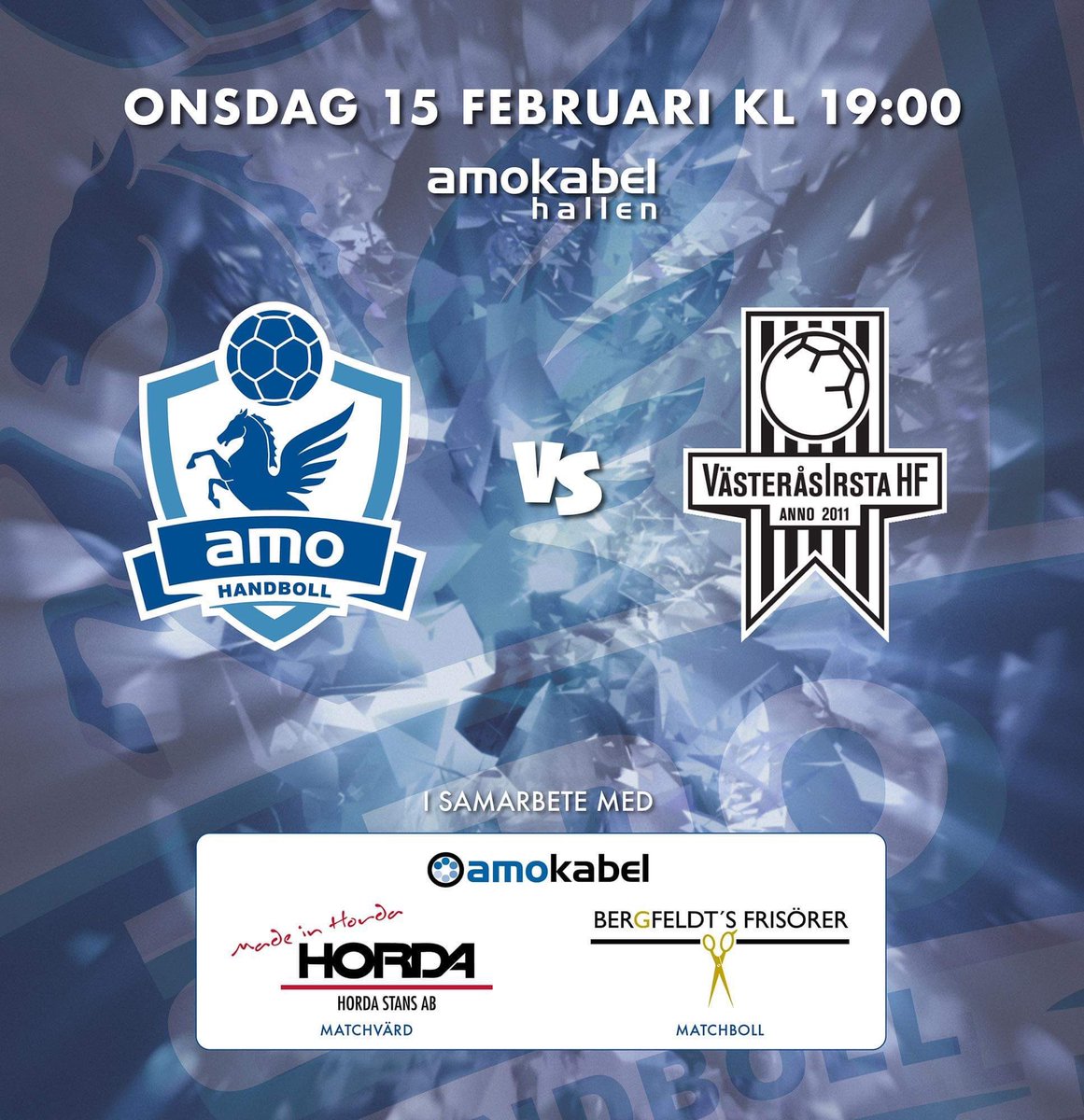 RT! Väntan är över! Onsdagen den 15 februari är det äntligen dags för årets första hemmamatch. Säkra din plats via biljettkiosken på amohandboll.com 💙🖤.