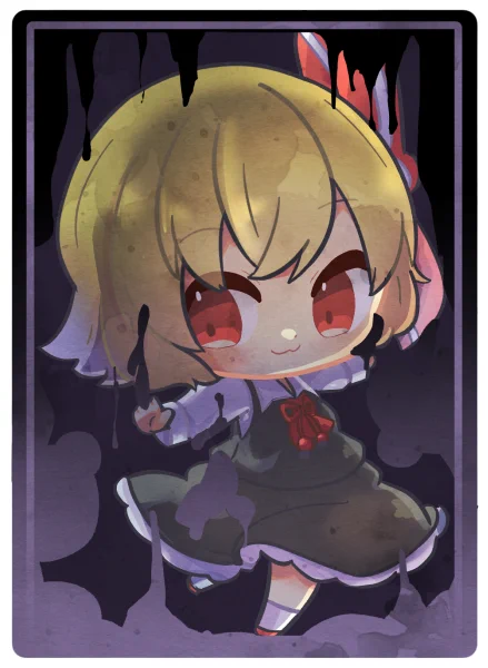 東方Projectルーミア描いてみた  #shorts  