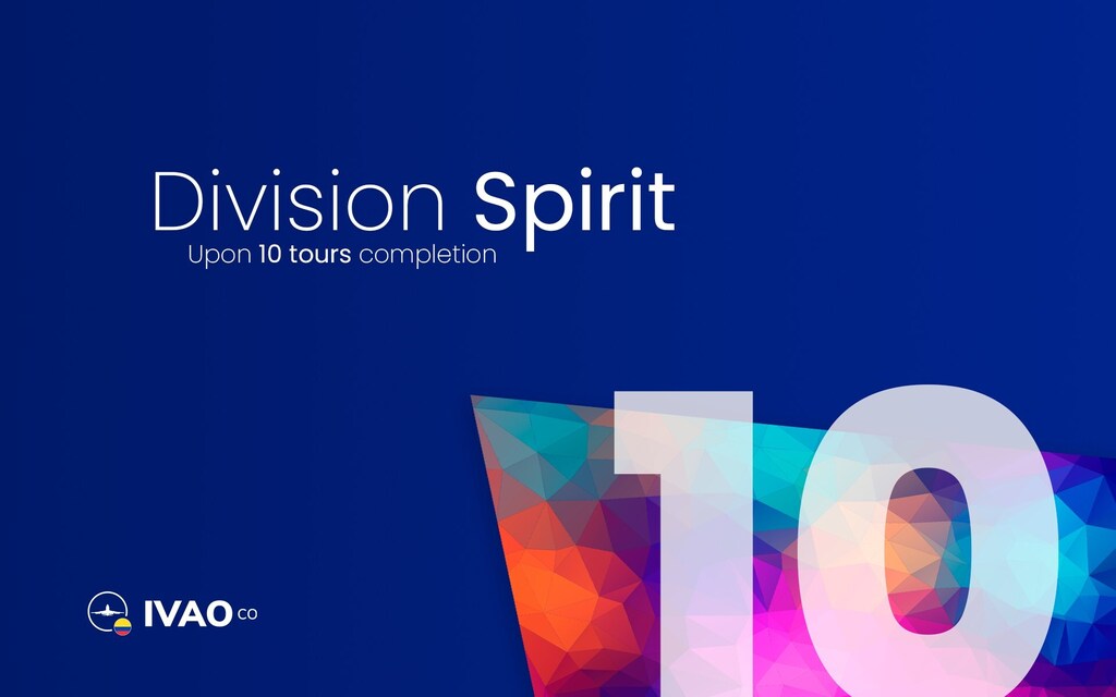 ¡Tenemos excelentes noticias!😎

¿Te gustaría ganarte la medalla "División Spirit"?  👀

Al acabar 10 tours en nuestra división, podrás obtener está medalla que muy pocas personas tienen.😯

¡A volar se dijo! ✈️
