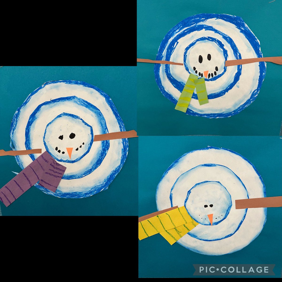 Brr!! ❄️ Our snowmen look so “cool” from above! ⛄️