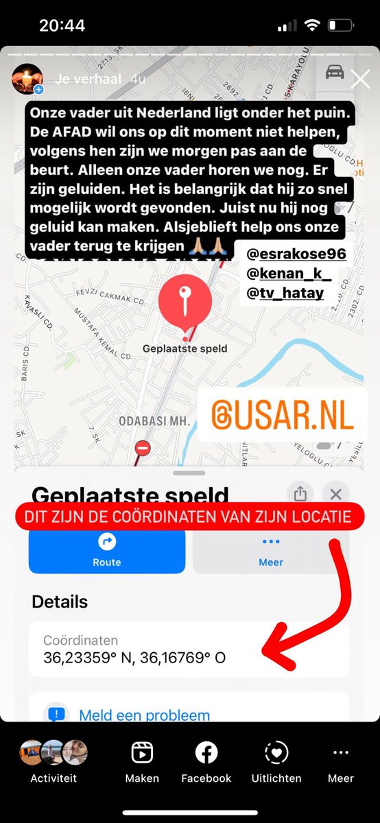 odessa_dc's tweet photo. @Jop_H @USARNL @Job_Kramer Alsjeblieft we zijn zo wanhopig. Onze familie uit Nederland liggen hier nog onder het puin. Zie screenshots met coördinaten. Jullie zijn onze laatste hoop want AFAD komt niet helpen. https://t.co/X6Req4ytmD