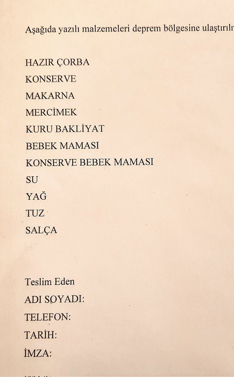 kocakoglu_kaan's tweet photo. @musagocmen @HicriBozdag #deprem Gıda yardımlarınızı Musa Göçmen konser salonuna getirebilirsiniz, ayrı ayrı paketleyip Borusan sponsorluğu ile Afada tutanak ile ulaştırılıyor. Özellikle Bardak Noodle, Bardak hazır Çorba, Konserve gibi pratik malzemeler. https://t.co/ldvujS6LGk