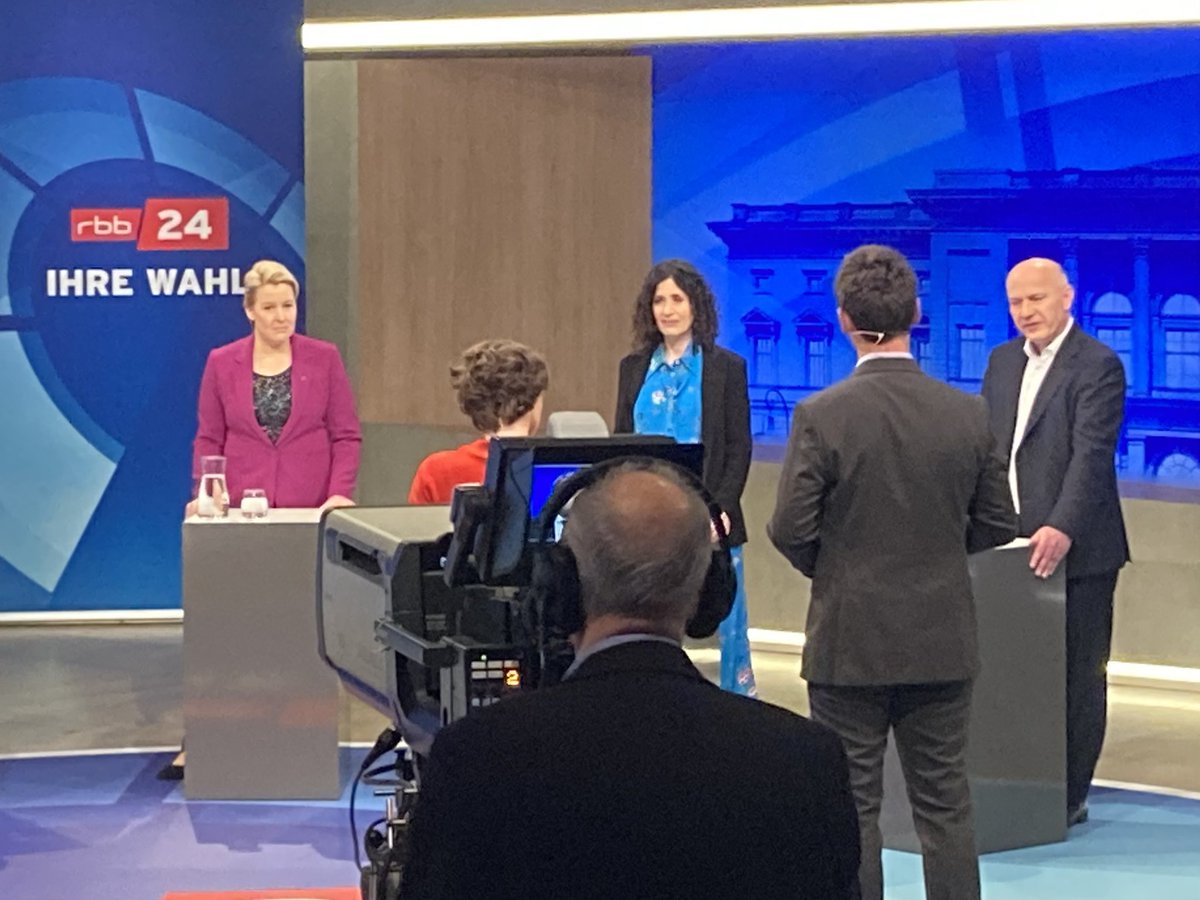 Wahlkampf-Finale bei <a href="/rbb24/">rbb|24</a> #BerlinWahlen2023 #Berlinwahl #Berlin