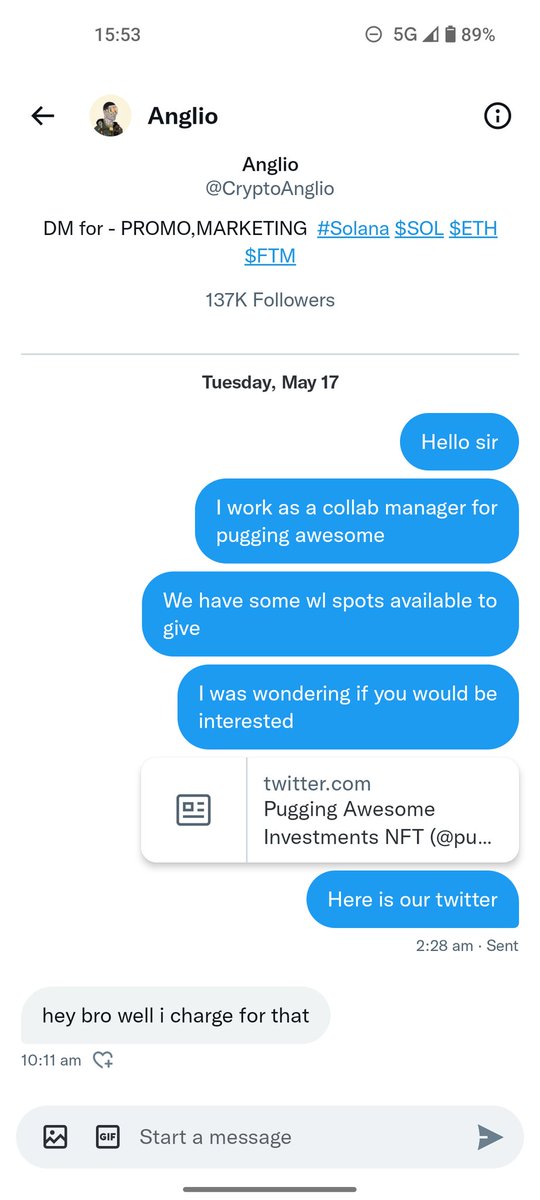 thebig4477's tweet photo. @Dr_Degeneratee Even charging for taking WL from a small project https://t.co/6xWqfuq7Wt