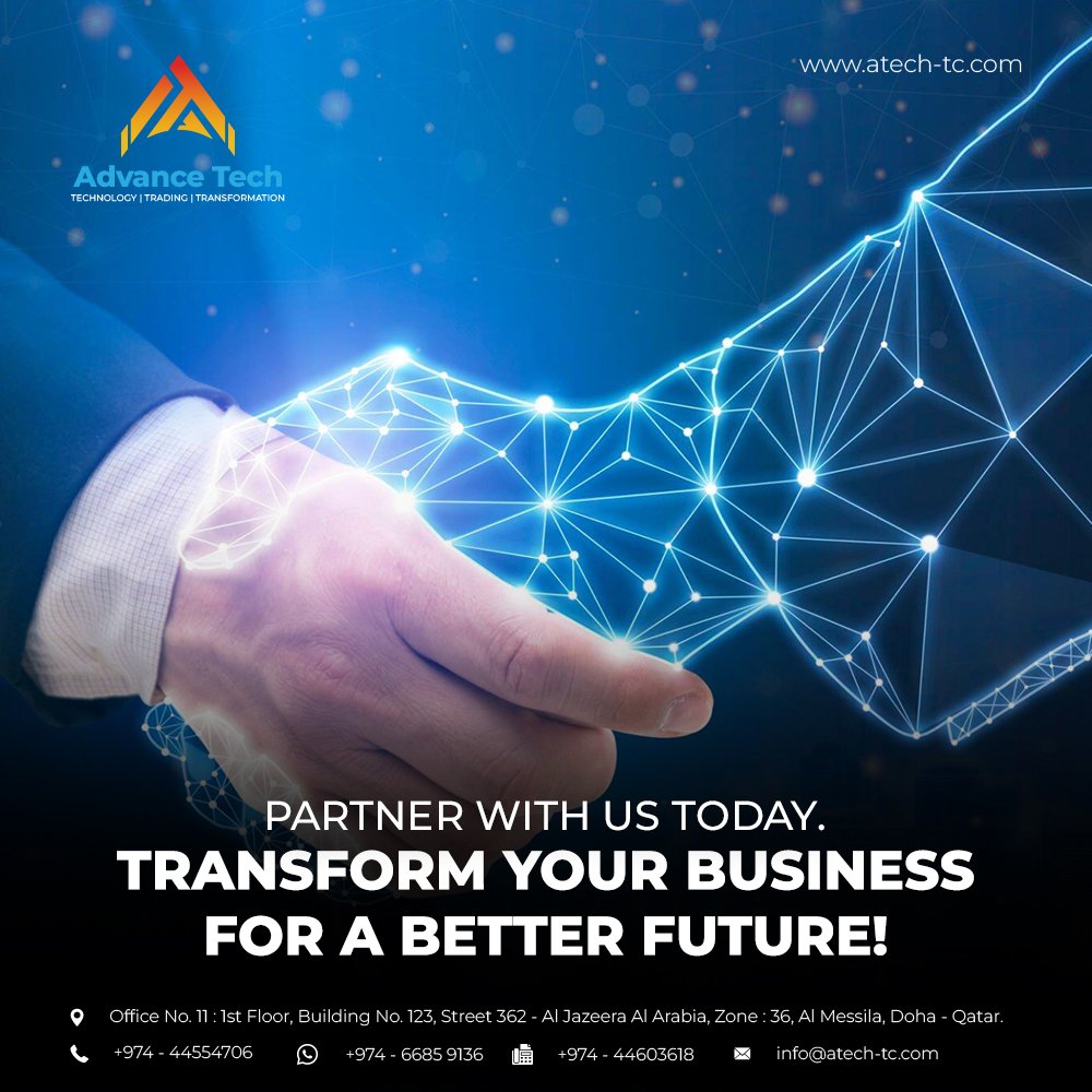 AtechQatar's tweet photo. With our cutting-edge technologies, agile methodologies, and in-depth industry knowledge, we are transforming businesses for a better future.

Advance Tech - Technology | Trading | Transformation

#atech #InnovativeSolutions #evolvingindustries #advancetech #atechqatar https://t.co/0meOhaNajN