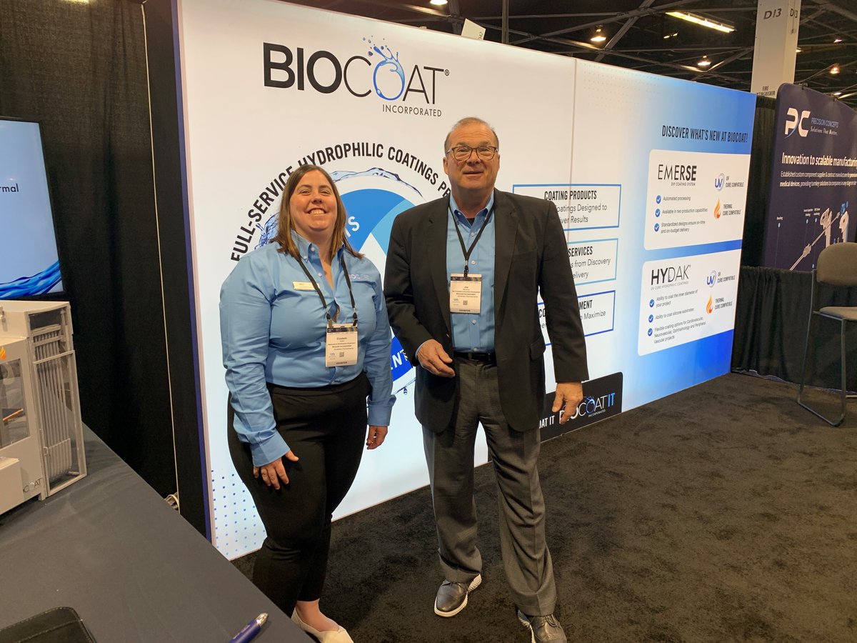 Biocoat1's tweet photo. Our team of coating experts would love to discuss your project needs. Please stop by booth #2042 at MD&amp;M West and say hello to our Biocoat team. https://t.co/brrInHM8HS