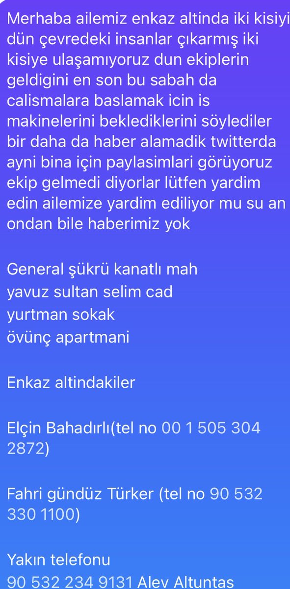 Elcin Bahadirli , Fahri Turker ⁦<a href="/AFADHatay/">AFAD HATAY</a>⁩ ⁦@ahbaphatay⁩ ⁦<a href="/AtillaTasNet/">Atilla Taş</a>⁩ ⁦<a href="/haluklevent/">Haluk Levent ( Ahbap Ekibi )</a>⁩ ⁦<a href="/BabalaTv/">BaBaLa TV</a>⁩ #hatay