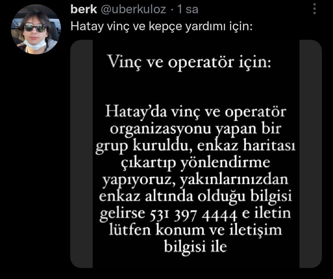 Gönüllü iş makinesi operatörü numaraları: