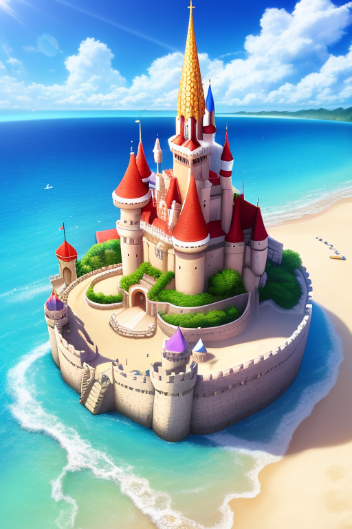 RubyBaronVT's tweet image. I don't live near anywhere near a beach, so I just use A.I. to make sandcastles! @YoDayo_Home #AIart #AnimeAIart #AIイラスト #YodayoAI #Anime