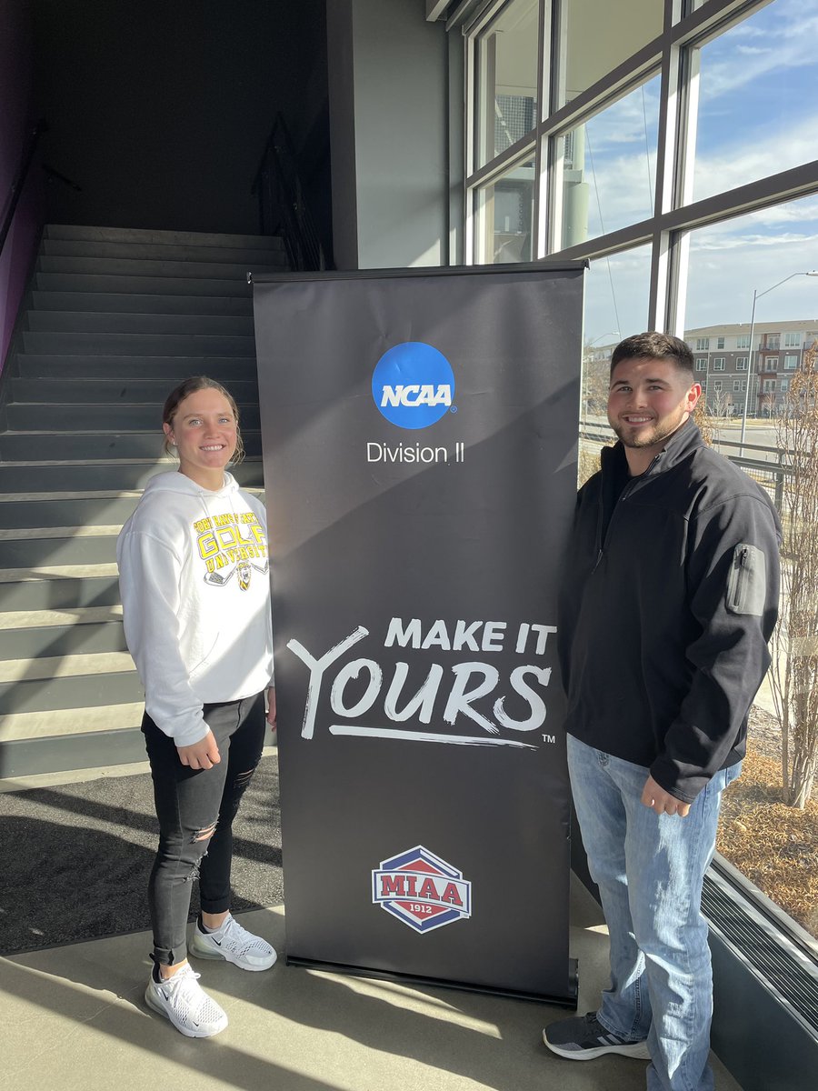 Thank you Morgan and Clay for representing FHSU at the MIAA SAAC Summit! #MakeItYours