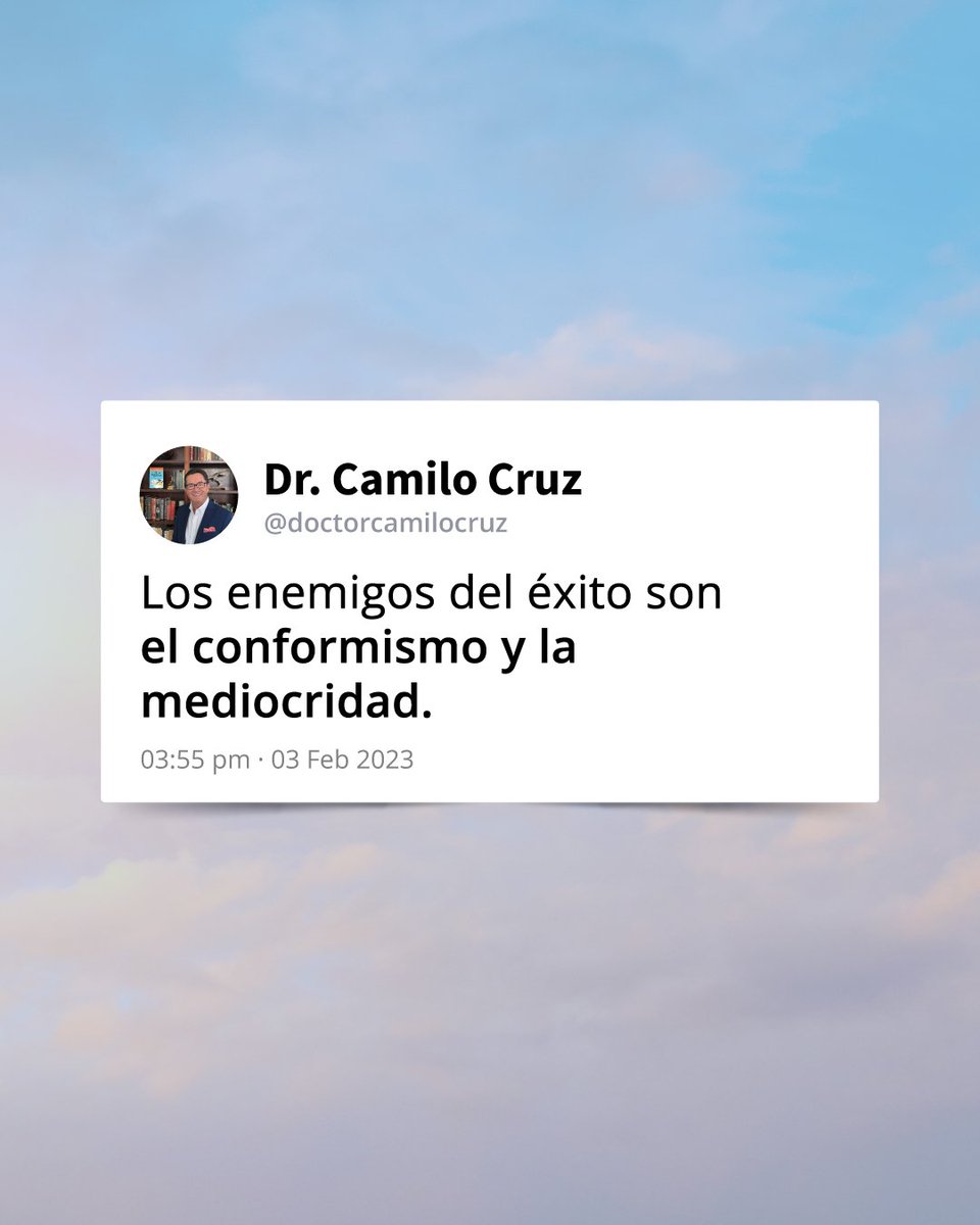 drcamilocruz's tweet photo. Nunca olvides que la clave del éxito es no darse por vendido.
.
#viernes #viernesempoderamiento #exito #notedesporvencido #noalconformismoymediocridad #inspiracion #motivacion #triunfo #leer #lectura #lavaca #libroa #libro #books https://t.co/oIt0uHS6mB
