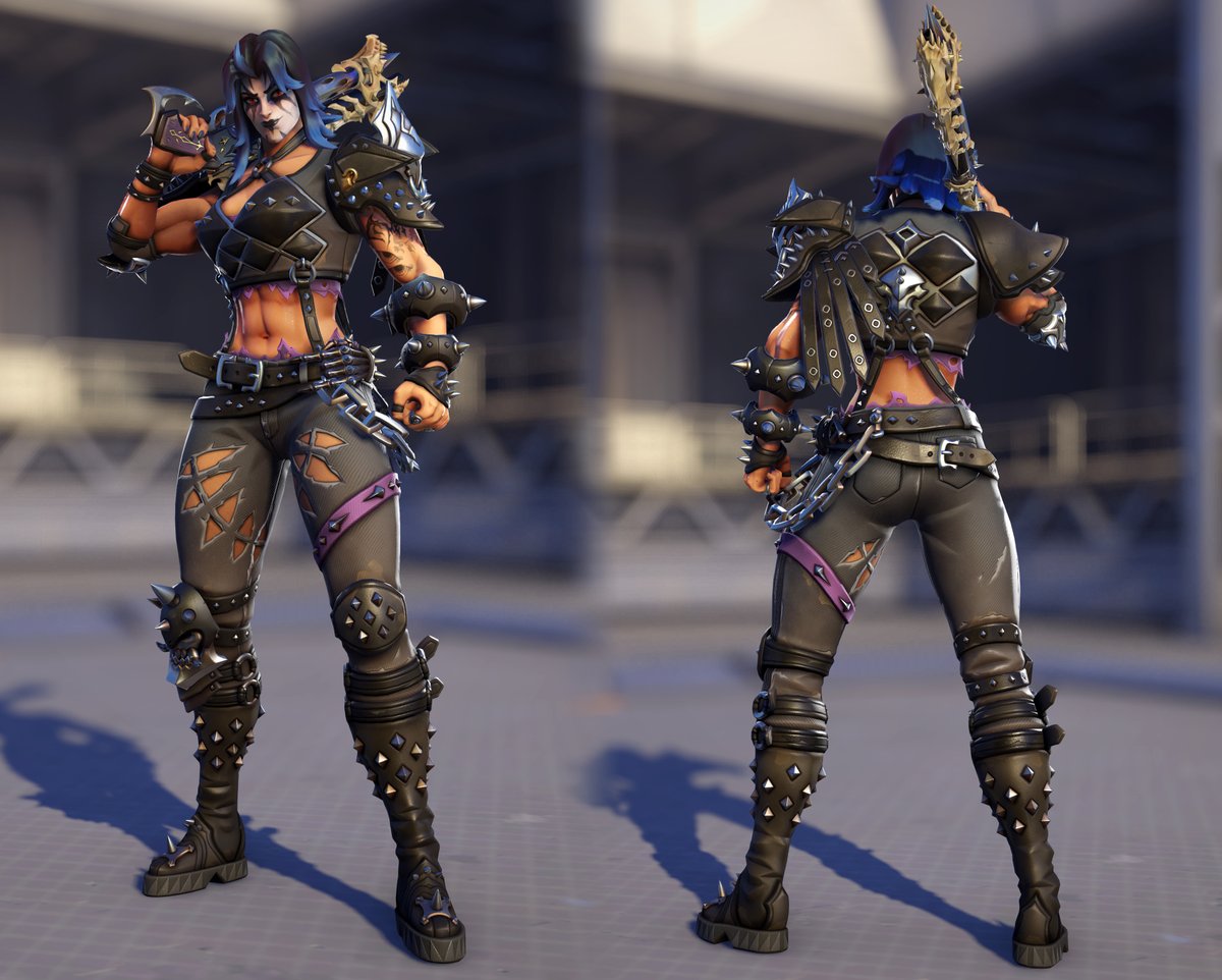 Overwatch 2 Season 3 Legendary Black Metal Junker Queen Skin