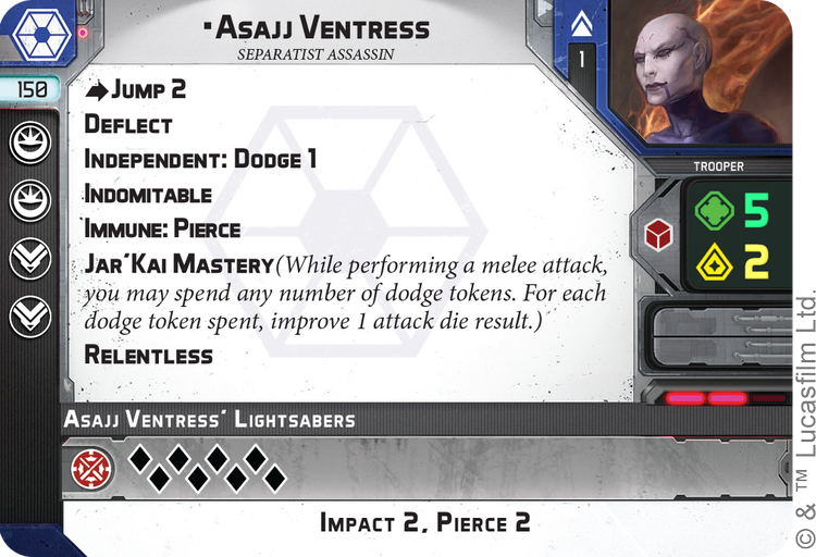 FLGTV's tweet photo. STAR WARS: LEGION – Asajj Ventress Stats RELEASED

Read the full article on their stats here: https://t.co/0Pn73Y9jeO

#starwars #starwarslegion #starwarsminiatures https://t.co/CqWcPBmU79