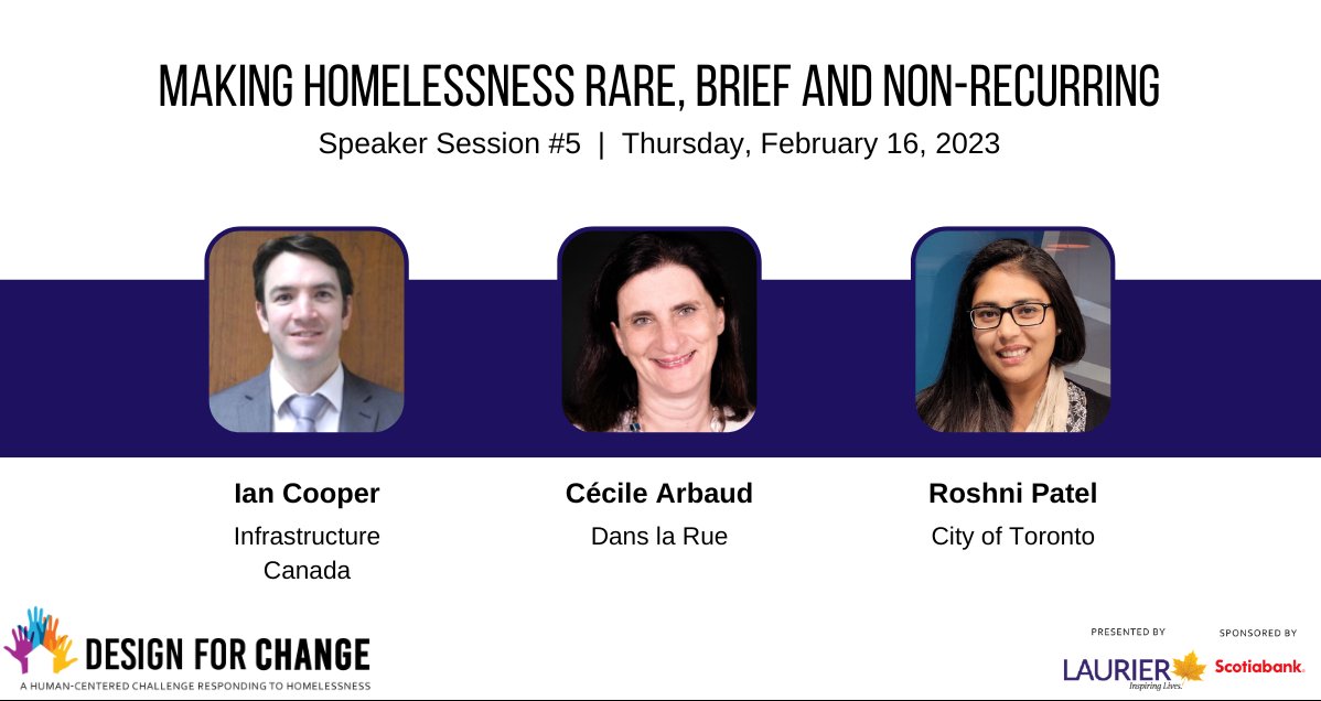 Introducing the speakers for Speaker Session #5 of Design for Change, focusing on making homelessness rare, brief, and non-recurring. Join the challenge and be a part of creating this change: bit.ly/D4Ctg