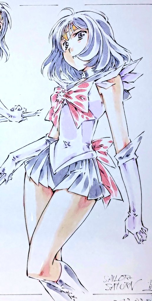 セーラーサターン ,土萠ほたる 「おはようございます!一時に起きたりしています 」|門口ナオ コミティア2/19 こ10aなおなおのイラスト