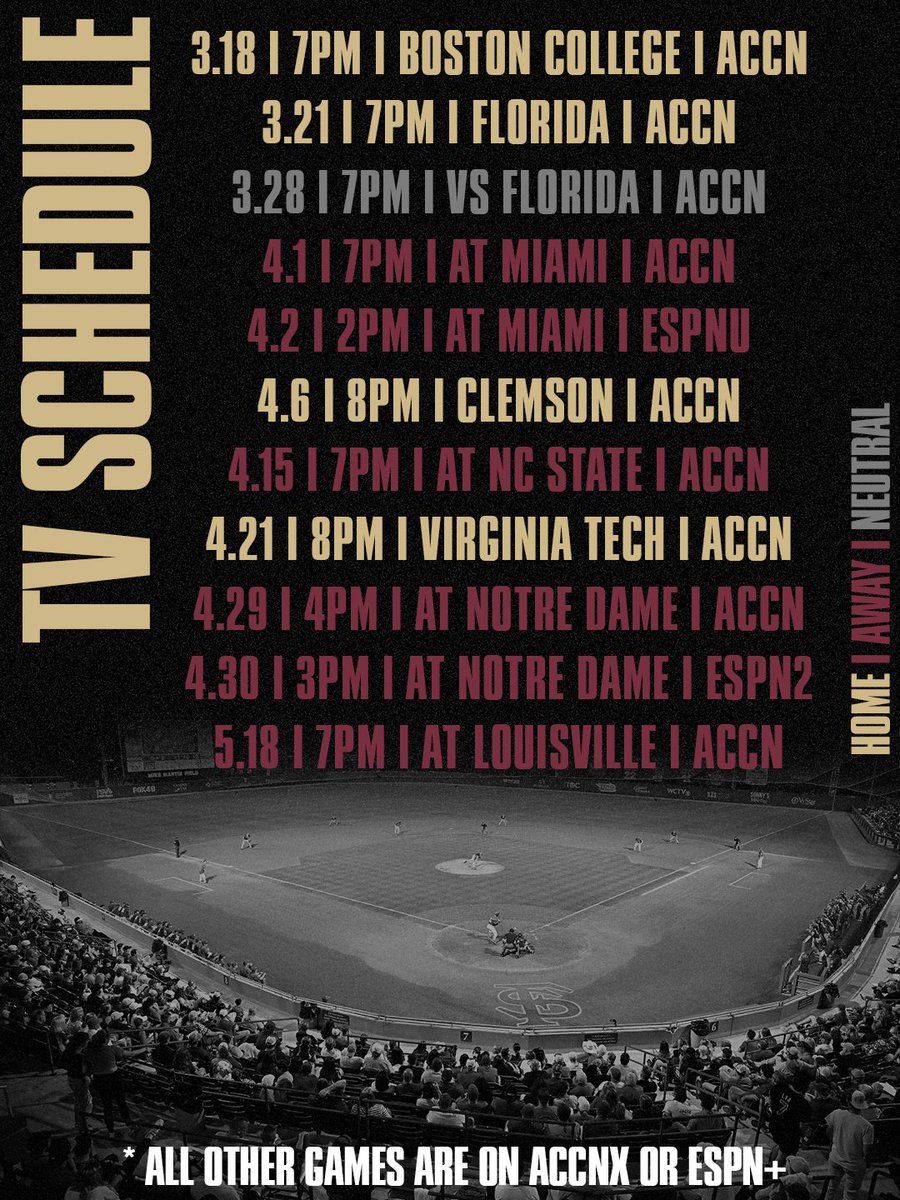 👀 We've got updated times and TV for this season!

Full updated schedule: bit.ly/3TctWby