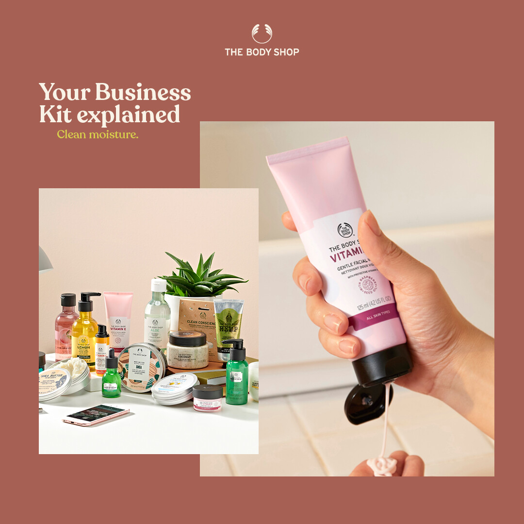 denisejovic's tweet photo. One of my must-haves is our Vitamin E Gentle Facial Wash - a daily use cleanser that helps clean your face without drying it out. 
Reach out to me to order your Business Kit now and let's get to work! 😍

#BusinessKit #VitaminE #TheBodyShop #TBSAH https://t.co/hgL2t00hpa