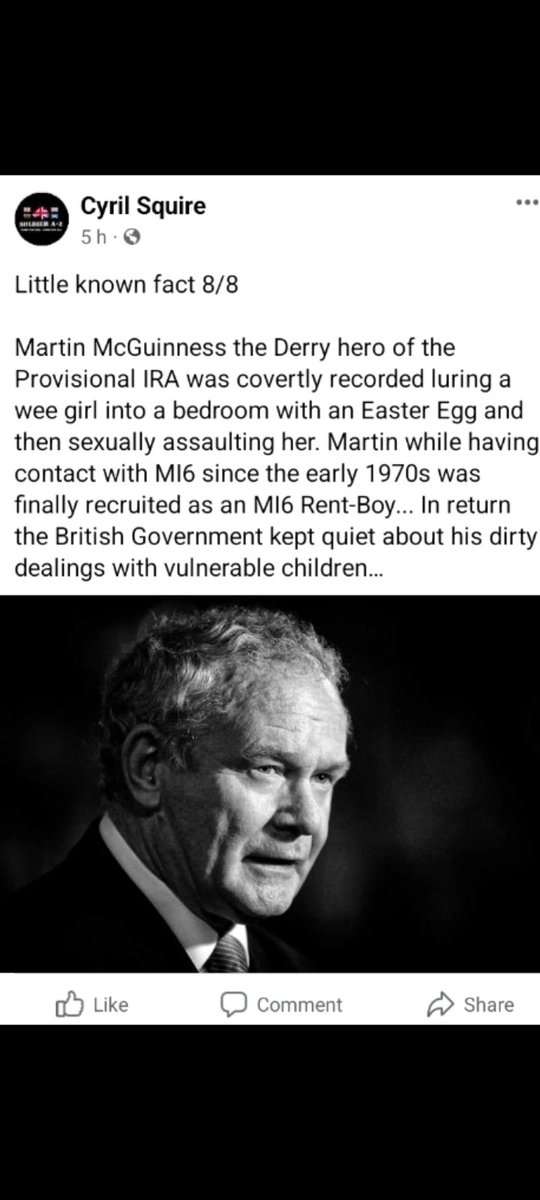McGuinness the sex offender....