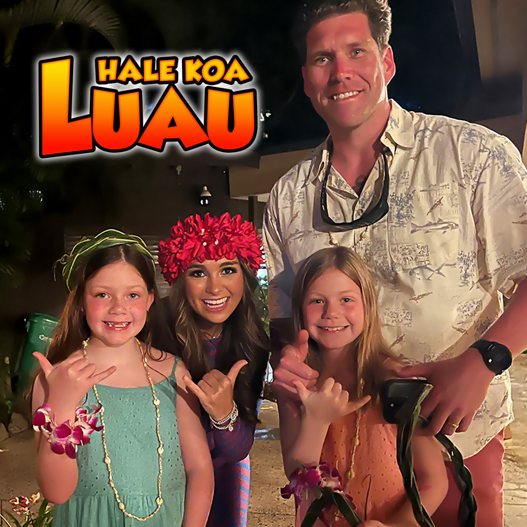 Every TUESDAY, our #HaleKoaLuau is emcee'd by Lyric Medeiros (pictured here with the red haku), while Monday-Thursday-Saturday will be emcee'd by her dad, international recording artist Glenn Medeiros. Get your tickets today! #HaleKoaHotel #Waikiki

halekoa.com/experiences/ev…