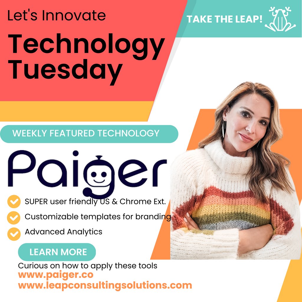 lbuffjones's tweet image. It&apos;s #technologytuesday and our featured #tech this week is none other than @paiger! 

Here are 3 top features (but there are SOOO many more):  

☀️User-Friendly Interface

☀️Customizable Templates

☀️Advanced Analytics

Learn more in the link in the comments!