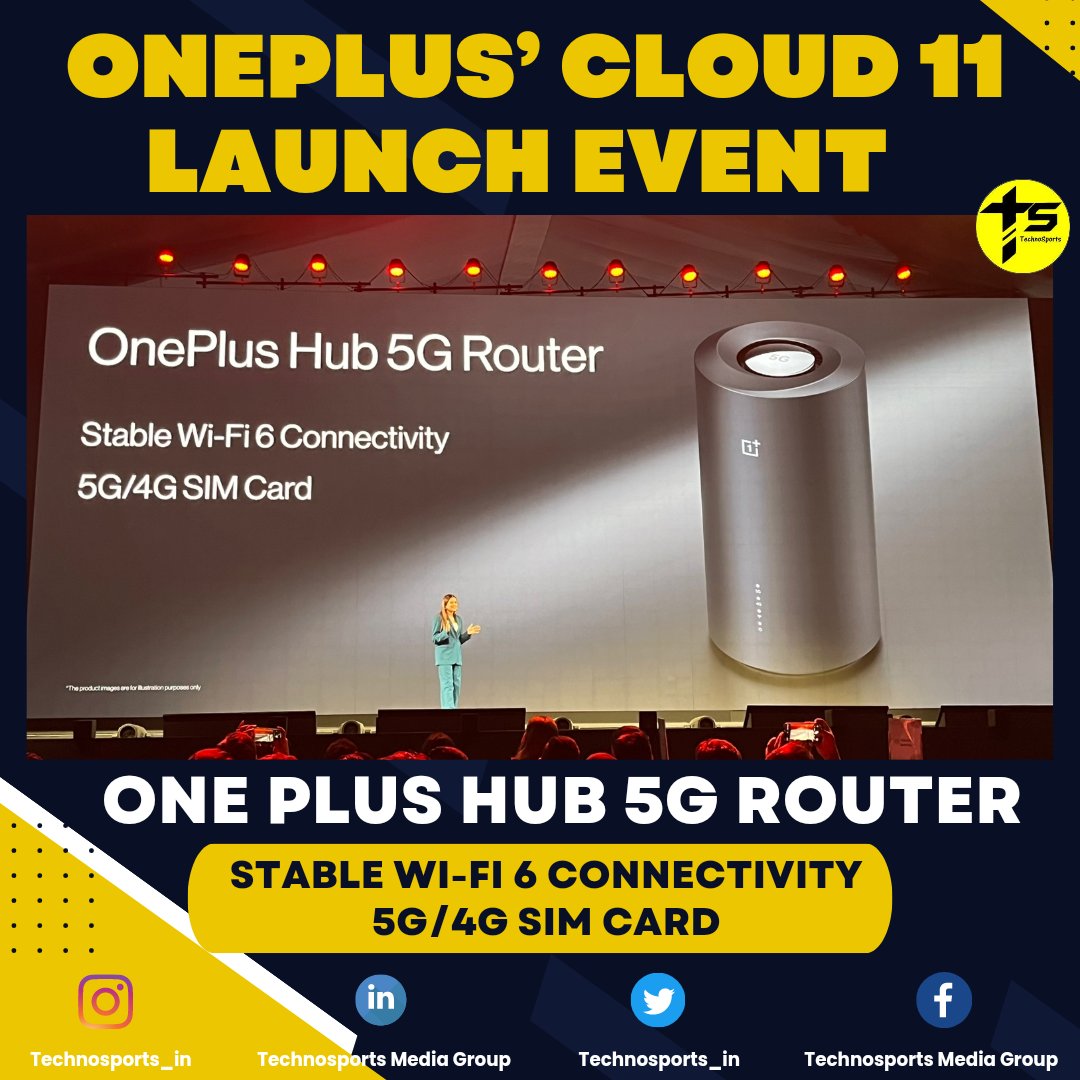 OnePlus HUB 5g Router launched at oneplus cloud launch event ⚡📱

Get more updates only on @technosports_in

#oneplus #oneplus11r #OnePlus11 #oneplusphotography #oneplus6t #oneplus5t #oneplusindia #onepluslife #oneplus7pro #oneplus3 #oneplusone #shotononeplus6 #OnePlus11R
