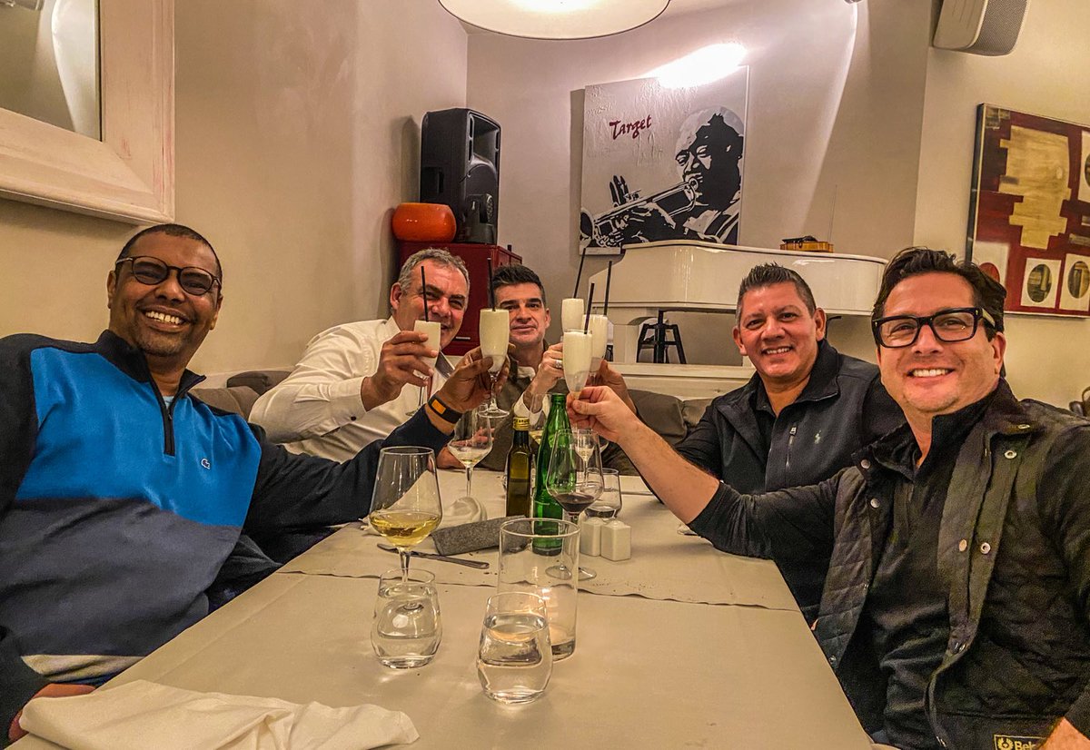 Cheers to the start of a fantastic partnership! 🥂

#BlackDragonCapital team representatives Louis Hernandez, Jr., Richard K. Sussman, and Dooley Awadalla meet with Giovanni Petrocchi and Stefano Leopaldi of the Dominus Jesus Association in Rome, Italy.