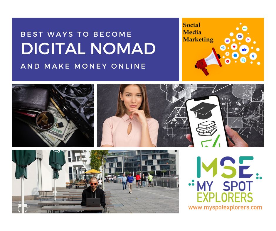 💲 BEST WAYS TO BECOME A DIGITAL NOMAD AND MAKE MONEY ONLINE

▶️ myspotexplorers.com/best-ways-to-b…

Digital nomads have embraced an unconventional lifestyle that allows them to work and travel the world ...
#DigitalNomads #Makemoneyonline #Digitalnomadguide #ownboss #skills #workremotely