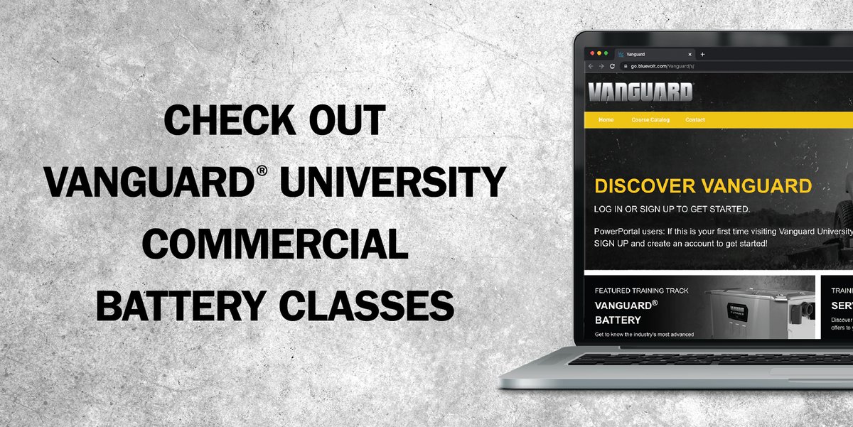 New Vanguard University Commercial Battery course content is available! Enroll now to get the latest on commercial #lithiumion batteries. > ow.ly/FrIp50MMb31