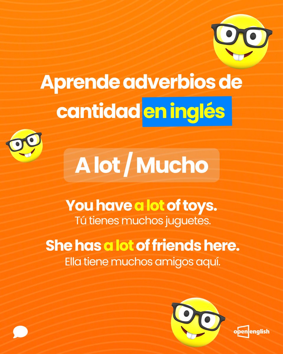 openenglish on Twitter "Hello! 👋🏻 ¿Sabes lo que significa "A lot" en