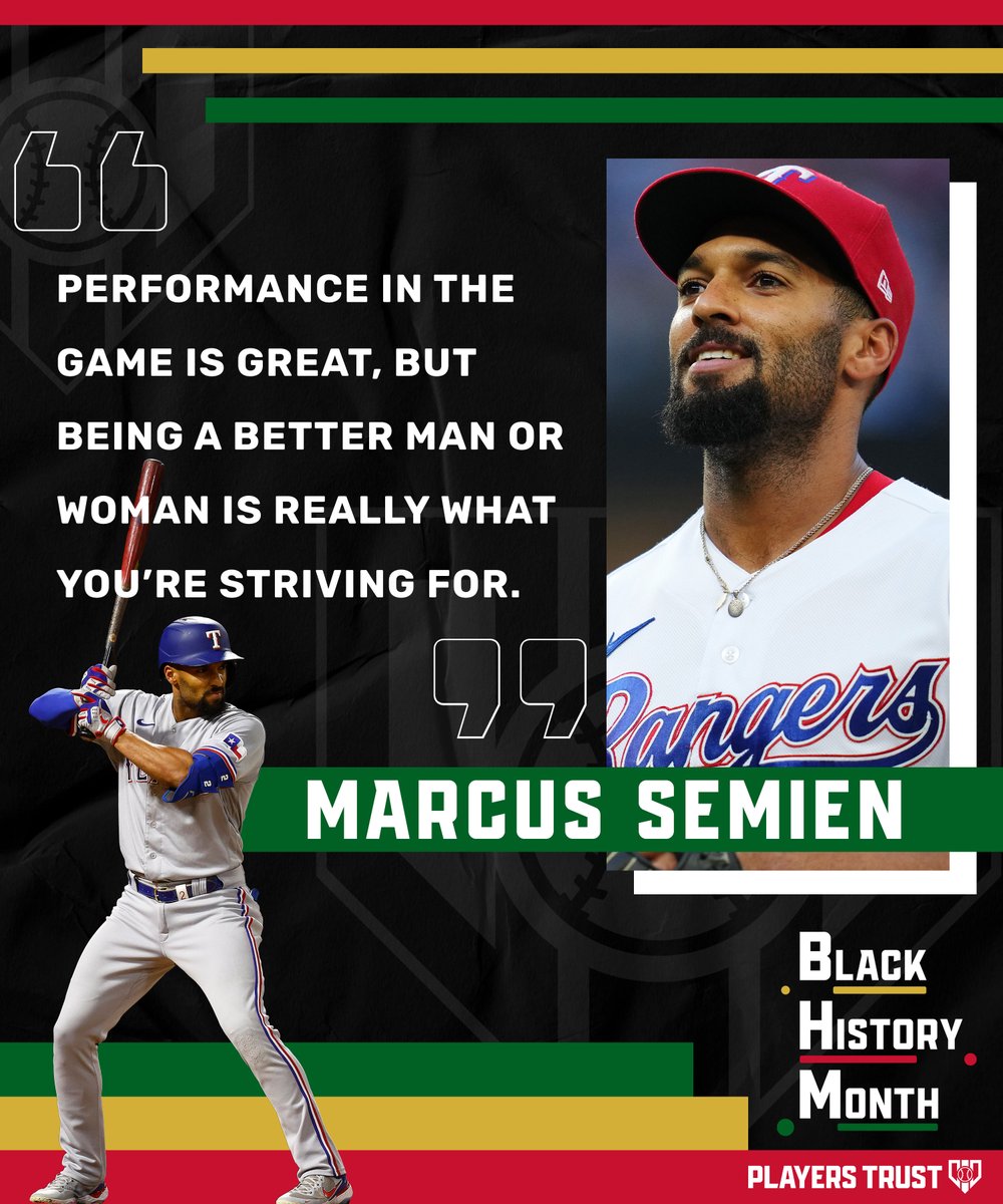 Whether he's advocating for the rights of Players through his involvement with the @MLBPA, stepping into his role of Trustee for the Players Trust, or taking time out to hand out food & supplies to those in need, Marcus Semien constantly proves why he is an inspiration.