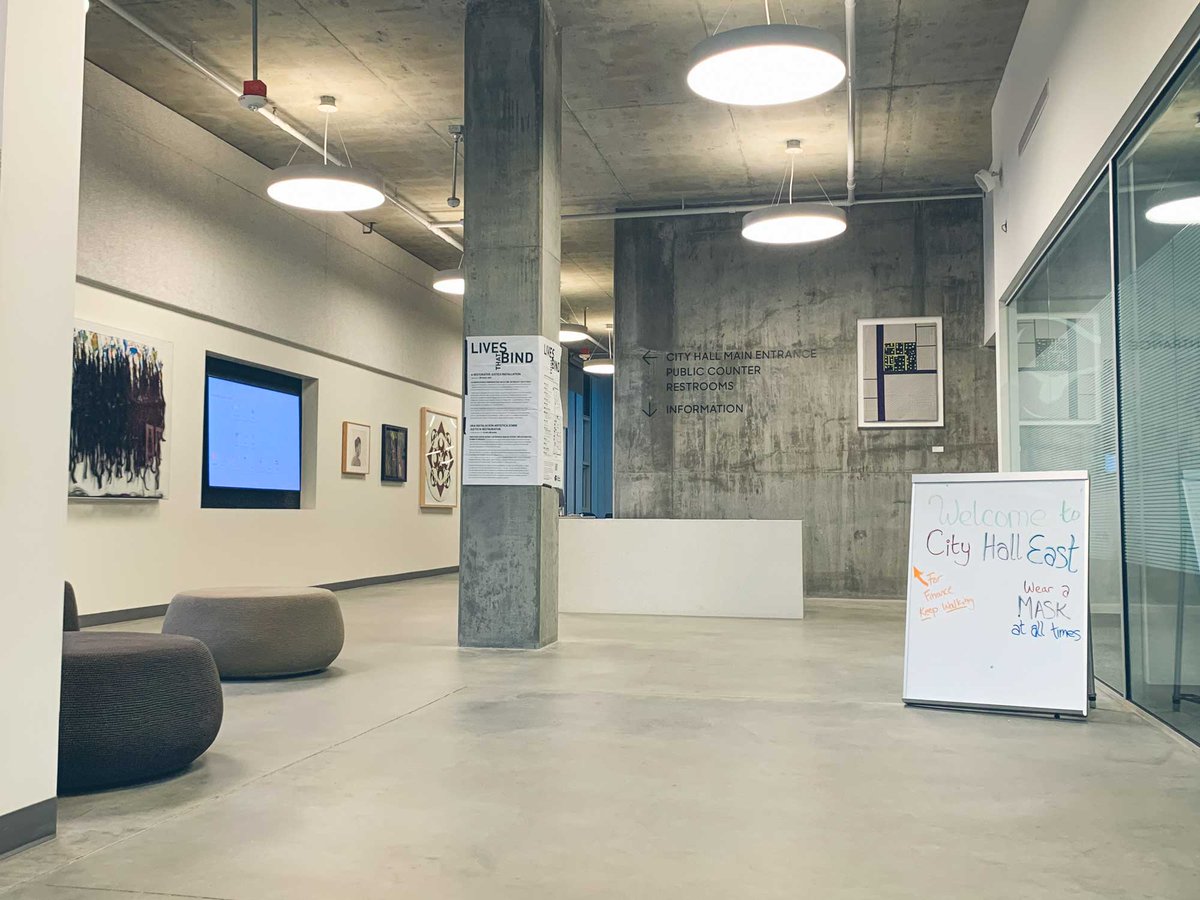 The largest government building certified with the International Living Future Institute's Living Building Challenge certification, Santa Monica (Calif.) City Hall East features finished concrete densified and protected with Consolideck LS and PolishGuard. hubs.ly/Q01Bz_-t0