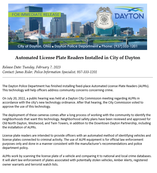 Cameron Saliga on Twitter "RT DaytonPolice The Dayton Police