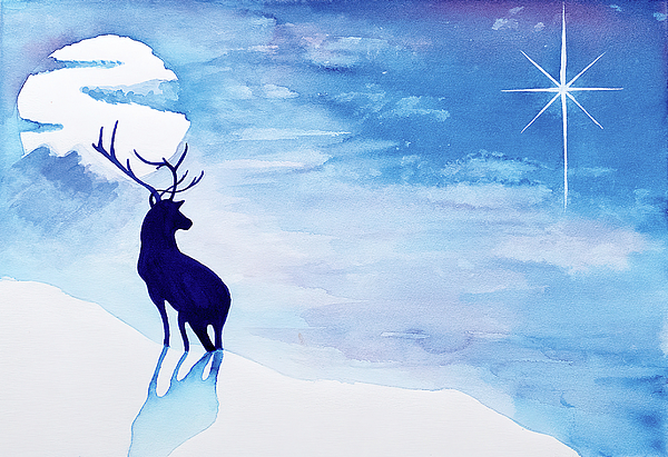 JoePanella's tweet photo. New artwork for sale! - "Deer in Snow" - https://t.co/favho3Yhr0 @shoppixels https://t.co/PzHglURZbw