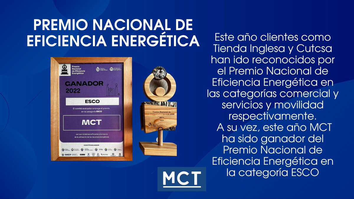 MCT_ESCO's tweet photo. Desde el año 2012 se han capacitado más de 150 personas en la #GestiónEnergética y se han desarrollado proyector de #eficienciaenergetica entre los cuales se pueden contar los ganadores del Premio Nacional de Eficiencia Energética desde el año 2013 

Info: https://t.co/ixCmvIUg7E https://t.co/cT7uJChjoQ