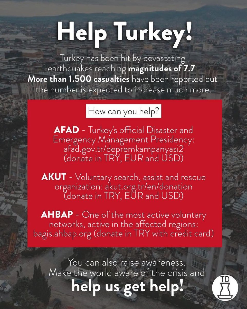 enhypenturkeyy's tweet photo. Global Engenes! We need your help!

Turkiye is facing a 4th level alert state which includes an international call for help. You can donate via these links:

🔗https://t.co/kV4konHBsS
🔗https://t.co/NAWIllpW9z
🔗https://t.co/n0imLs5SlY https://t.co/nSdgKOZnMZ
