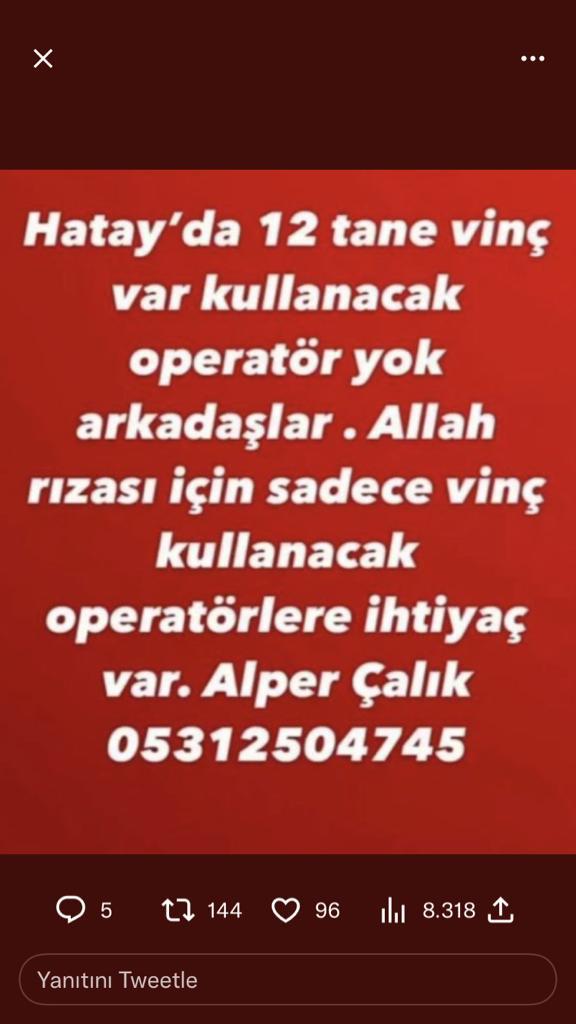 #hatayyardimbekliyor #deprem