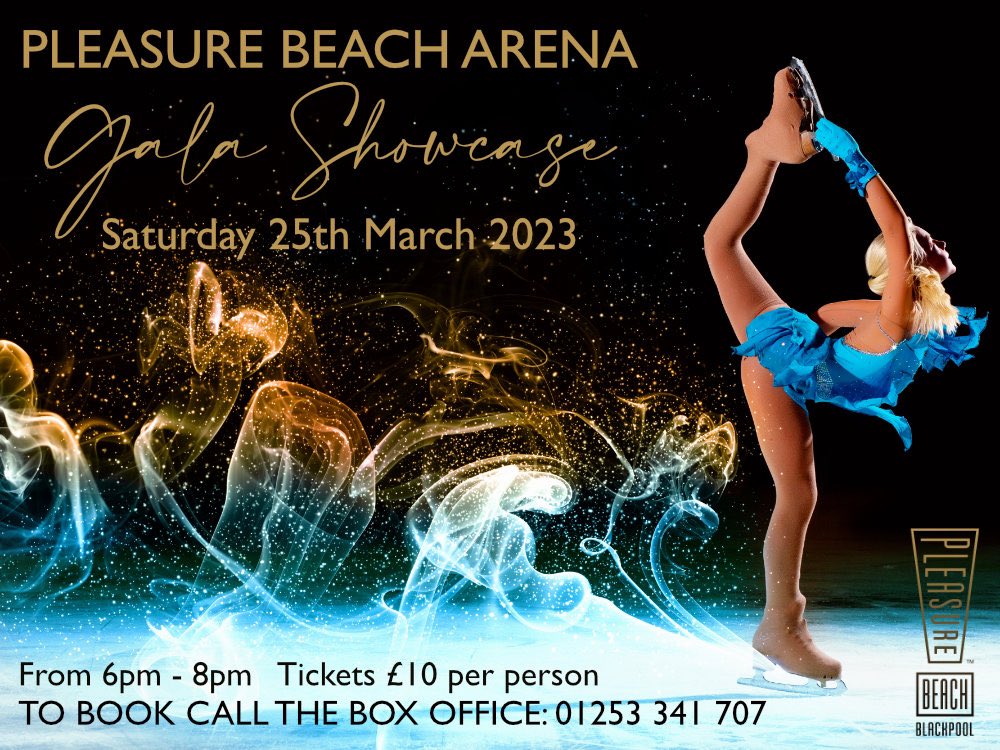 ⭐️ ⛸️⭐️ Gala Showcase⭐️⛸️⭐️

Come on down and support our superb local skaters as they showcase their skills! 

🗓️25th March 
🕰️6-8pm
🎟️ Tickets 👇

bookings.pleasurebeacharena.co.uk/shows/date/Gal…

#Blackpool #iceskating #showcase