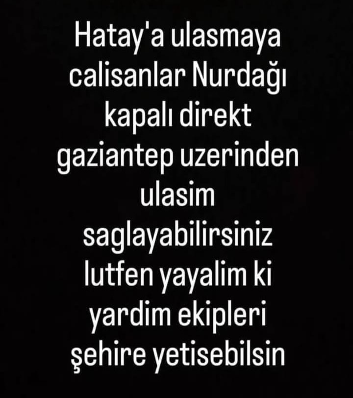 #hatayyardimbekliyor #deprem #AFAD 
Hatayda yaşayan arkadaşlarım bunu paylaşmamı istediler