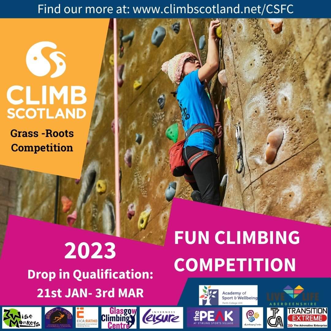 ClimbScotland (@climb_scotland) on Twitter photo 2023 ClimbScotland FUN Competition Qualifier Round is well underway!
To find your nearest hosting wall, go to: climbscotland.net/CSFC
#grassroots #scottishclimbing #climbingcompetition #youthclimbing
<a href="/Mountain_Scot/">Mountaineering Scotland</a> <a href="/sportscotland/">sportscotland</a> @NICAS_team <a href="/WeClimbUK/">Association of British Climbing Walls</a> 2023 ClimbScotland FUN Competition Qualifier Round is well underway!
To find your nearest hosting wall, go to: climbscotland.net/CSFC
#grassroots #scottishclimbing #climbingcompetition #youthclimbing
<a href="/Mountain_Scot/">Mountaineering Scotland</a> <a href="/sportscotland/">sportscotland</a> @NICAS_team <a href="/WeClimbUK/">Association of British Climbing Walls</a>