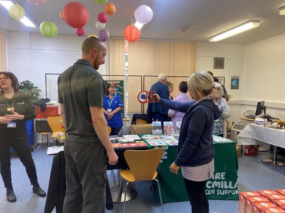 Great to host a health and well-being drop in event this morning for our domestic services staff. #whh #nhsestates #estatesandfacilities