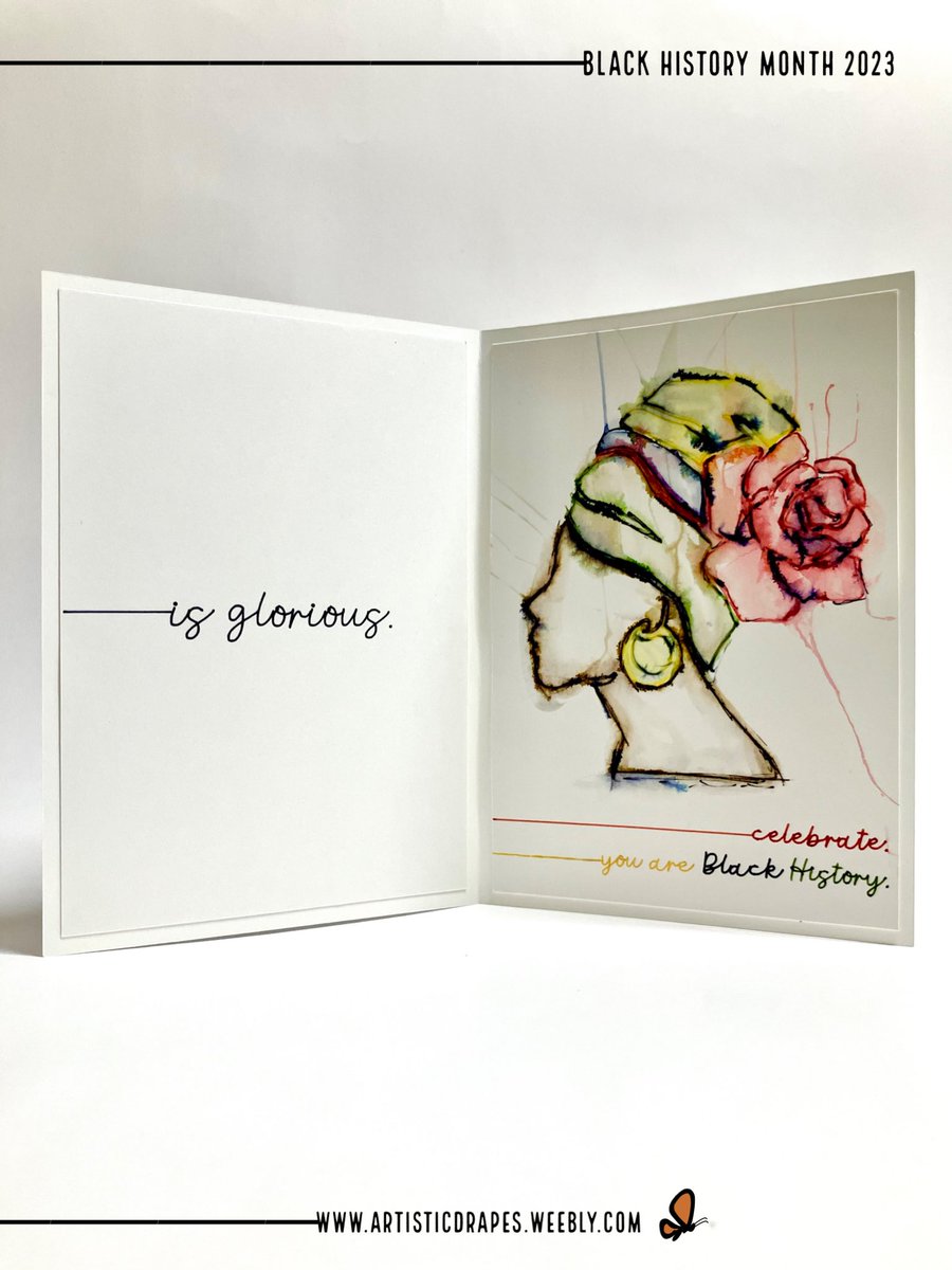 ArtisticDrapes's tweet image. 🖤 artisticdrapes.weebly.com 

#blackhistorymonth
#blacktiktok
#blackityblackblack
#blackpoets
#blackhistorymonthchallenge
#blackhistorymonth365
#blackhistoymonthfacts
#buyblackowned
#buyblack
#blackgreetingcards
#blackgreetingcard
#greetingcards
#artisticdrapes