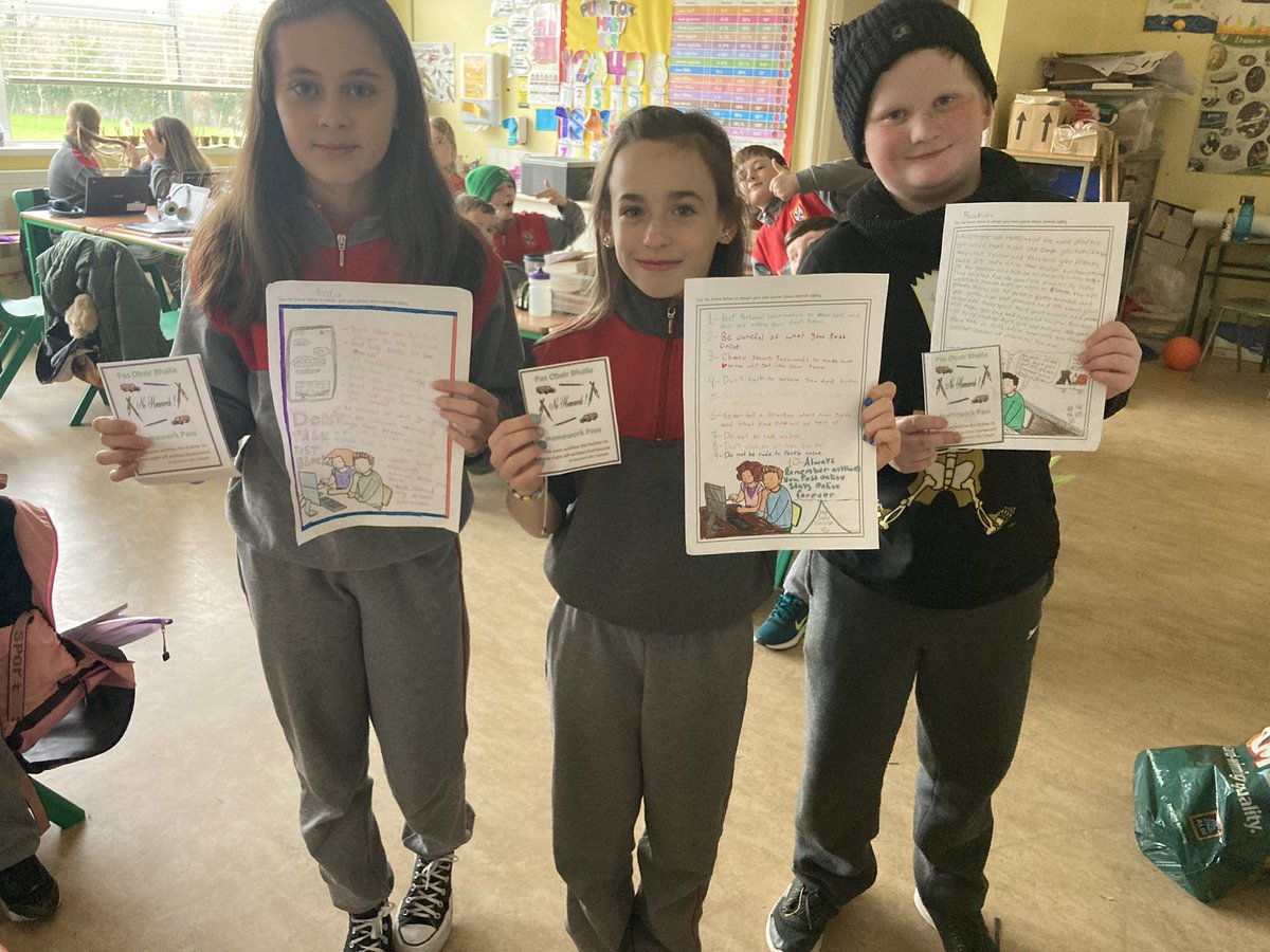 We were busy learning about the history of the Internet today as part of #SaferInternetDay2023. We have also taken part in workshops and reports on internet safety in the past two weeks.

Well done to these three pupils who won our Internet Safety poster competition.

#SID23