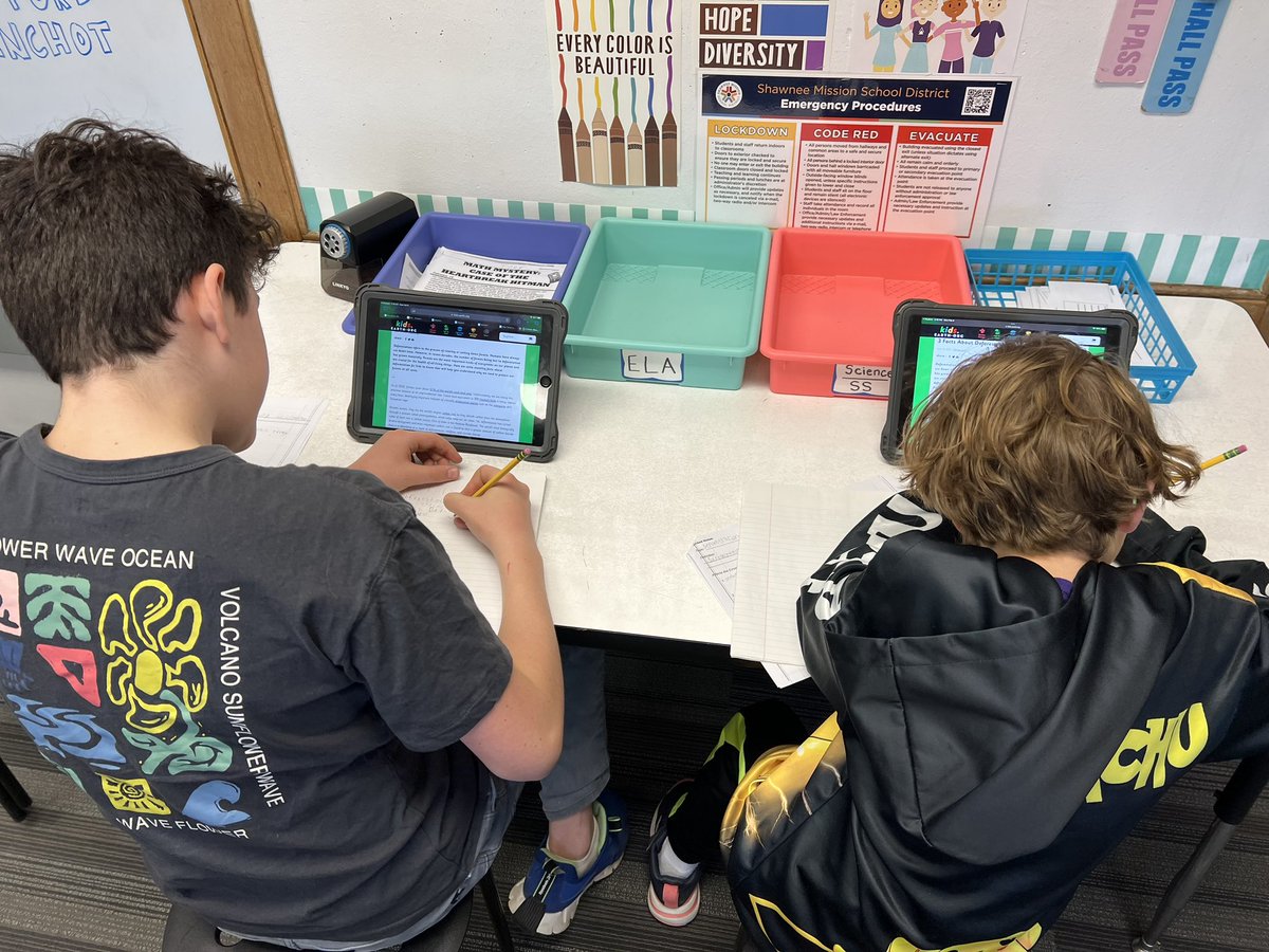 msphillips2021's tweet photo. From deforestation to air pollution to coral bleaching, these kids are covering it all! At the end of their research, they will create an informative poster, present these to our class, and hang them up around the school! (2/2) https://t.co/bkGi5akYhI