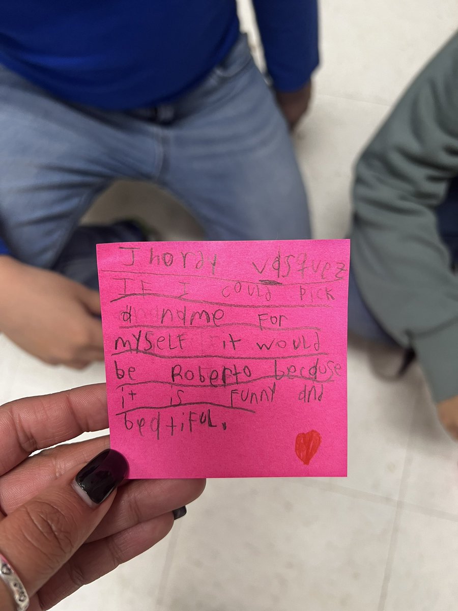 Delmi16's tweet photo. This was a very interesting question for my class and it helped us practice our writing, reading, listening AND speaking! 🙌 #3rdgrade #SEL @As_Gr8t @SmithES_AISD @MissKB_3rd https://t.co/99lmQd1mli